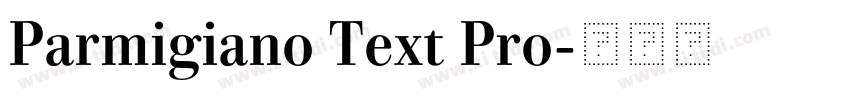 Parmigiano Text Pro字体转换 Parmigiano Text Pro字体转换